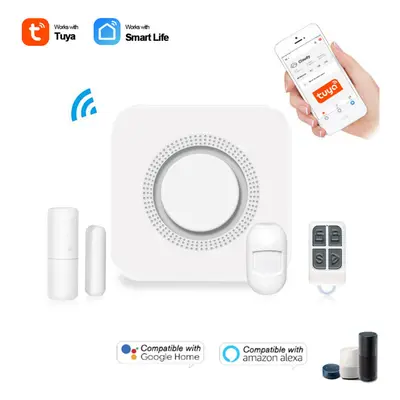 WiFi Wireless Smart Home Security Alarm System Home Remote Control Security Kit Works With Smart