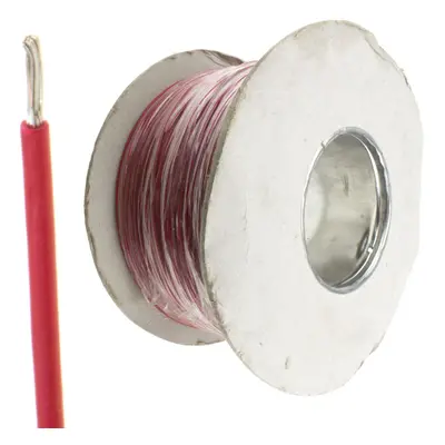 kenable Single Core Equipment Wire x 0.20mm 0.5mm2 Tinned Copper 20AWG 500m Reel RED