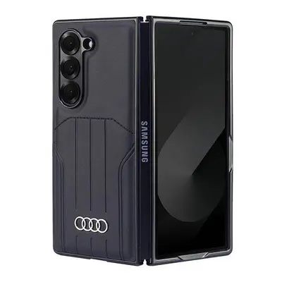 Audi Synthetic Leather Hardcase with MagSafe for Samsung Galaxy Z Fold Black - AU-TPUPCMFold6-Q5