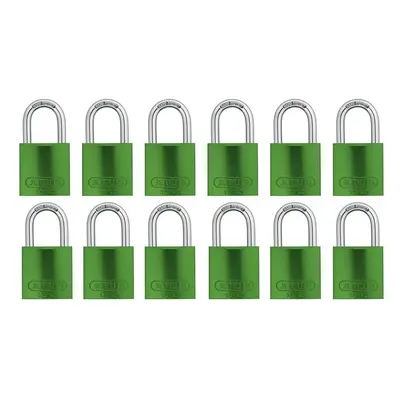 ABUS Green 72/40 Lockout Tagout Padlock w/ 1"" Shackle Pack Keyed