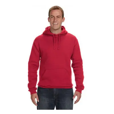 J America Adult Premium Fleece Pullover Hood RED