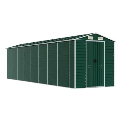 (green, x x cm) vidaXL Garden Shed Outdoor Storage Shed Patio Yard Tool Shed Galvanised Steel