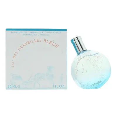 Hermes Eau Des Merveilles Bleue Refillable Eau De Toilette 30ml