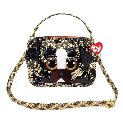 Ty Unisex_Child Sac ? bandouli?re Peluche Sequins 20cm-Brutus Le Chien Shoulder Bag, Multi, One 