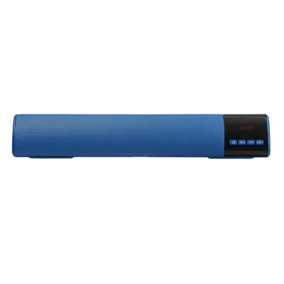 (Blue) Wireless TV Bluetooth Sound Bar Home Theater Subwoofer Mini Soundbar Speaker 3D Sound Eff