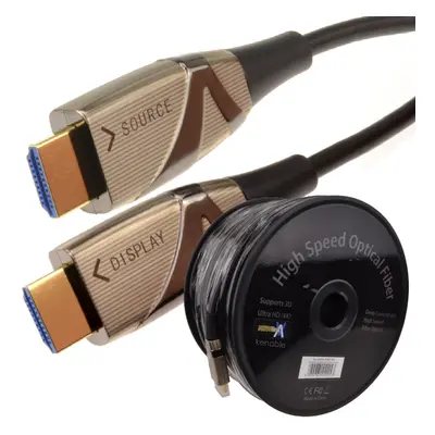 HDMI Active Optical Cable AOC Fiber Optic HDR 4K 2160P ULTRA SLIM 100m