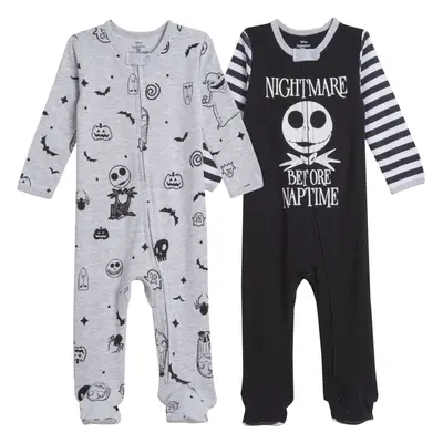 Disney Nightmare Before Christmas Newborn Baby Boys Footed Coverall Ne