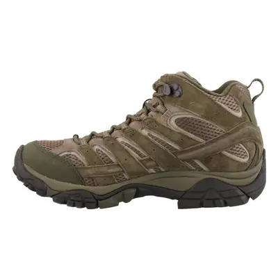 Merrell Men's Moab Mid Waterproof Hiking Boot Dusty Olive 8.5 US