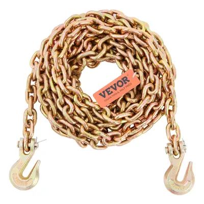 VEVOR Transport Binder Chain G80 Tow Chain with Hooks 4900lbs Load 5/16'' x 20'