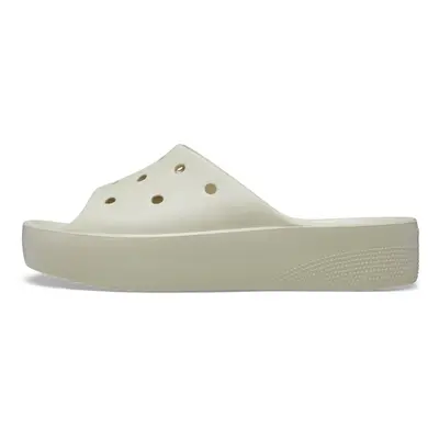 Crocs Women's Classic Slide | Platform Sandals Bone Numeric_6