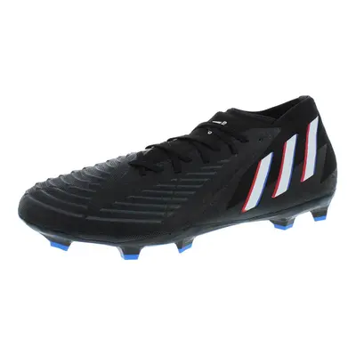 adidas Unisex Predator Edge.2 Firm Ground Soccer Shoe Core Black/Whit