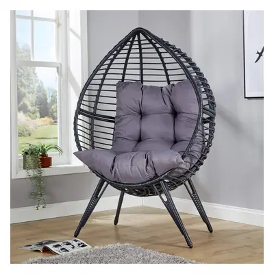 Egg Chair Rattan Waterproof Cushion Indoor Outdoor Home Furniture Seat