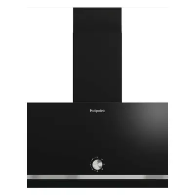 Hotpoint PHVP62FLMK cm Angled Chimney Cooker Hood - Black