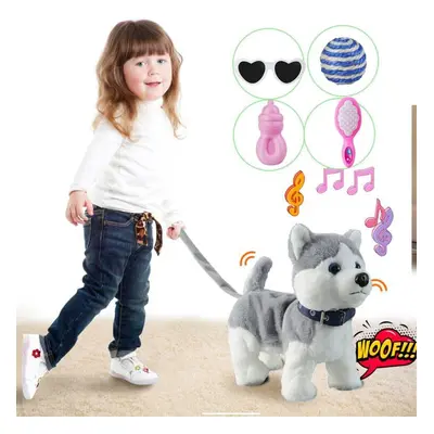 Husky Walking Dog Barking Toy Musical Singing Dancing Dog Volume Control Interactive Puppy Walk 