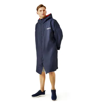 (SM, Navy) Regatta Outdoor Active Unisex Waterproof Zip Surfing Beach Changing Robe