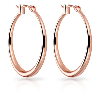 Philip Jones Rose Gold Plated 30mm Hoop Earrings