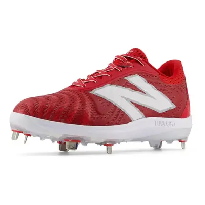 New Balance Men's FuelCell V7 Metal Baseball Shoe Team Red/Optic