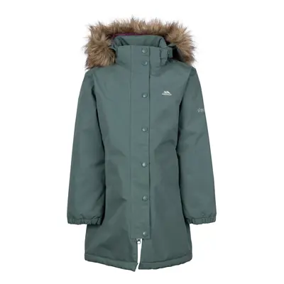 (5-6 Years, Spruce Green) Trespass Womans Waterproof Jacket Hooded Astound