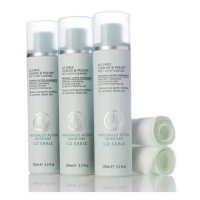 Liz Earle Cleanse and Polish 100ml Trio with Muslin Cloths by Liz Earle