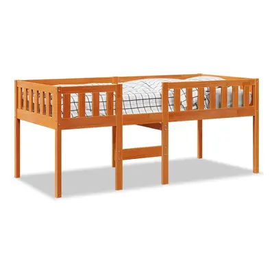 (wax brown, x cm) vidaXL Children's Bed without Mattress Bedroom Kids Bed Frame Solid Wood Pine