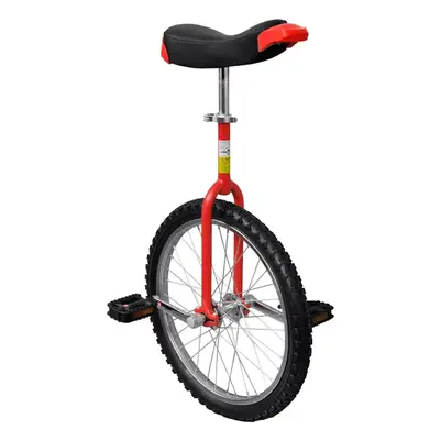 (red, 50.8 cm) vidaXL Adjustable Unicycle Balance Bike Cycle Fitness Green/Red 16inch/20inch