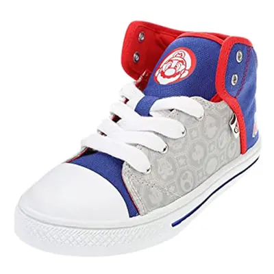 SUPER MARIO Boys' High-Top Sneakers Mario & Luigi Mismatch Trainers