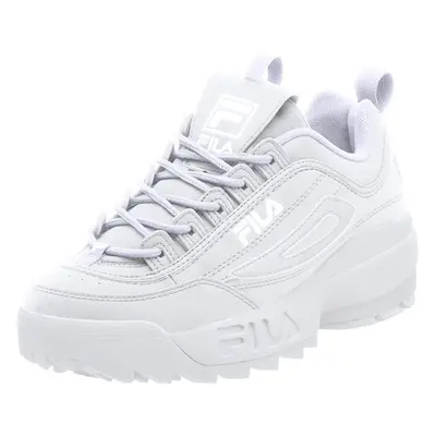 Fila Men's Strada Disruptor fashion sneakers White/White/White 11.5