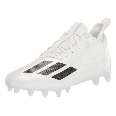 adidas Men's Adizero Scorch Football Shoe White/Black/White