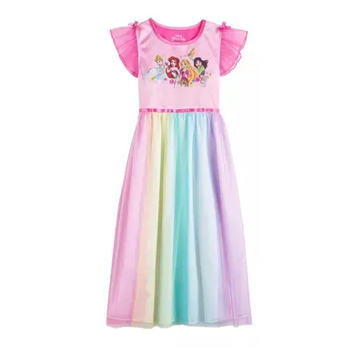 Disney Girls' Fantasy Nightgown Princess Dress Pajama Rainbow - Princ