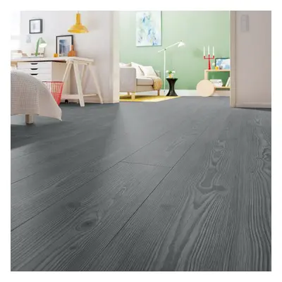 42Pcs Self-adhesive Wood Effect PVC Vinyl Flooring Grey