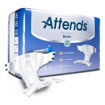 Attends Advanced Briefs with tabs for Adult Incontinence Care with Dry