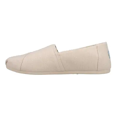 TOMS Womens Alpargata Canvas Slip On Flats Casual - Beige - Size B