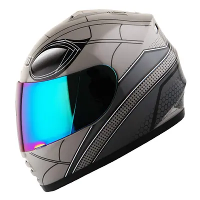 WOW Motorcycle Full Face Helmet Street Bike BMX MX Youth Kids Spider B