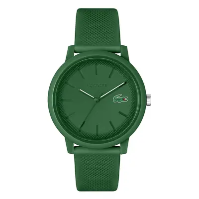 Lacoste.12.12 Men's Quartz Plastic and Silicone Strap Watch Color: Gr