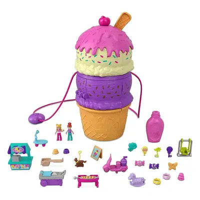 Polly Pocket Ice Cream Spin 'n Surprise Compact Playset