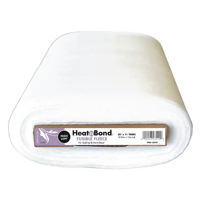 HeatnBond High Loft Fleece Fusible Interfacing-White 20"X11yd