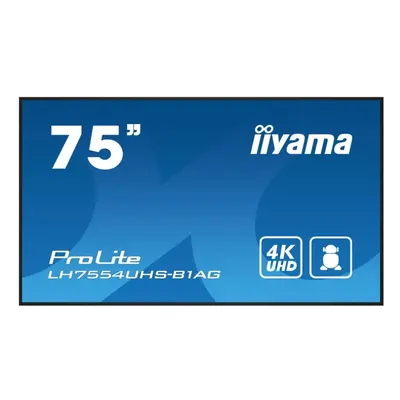 iiyama ProLite LH7554UHS-B1AG 75" Class (74.5" viewable) LED-backlit LCD display - 4K - for digi