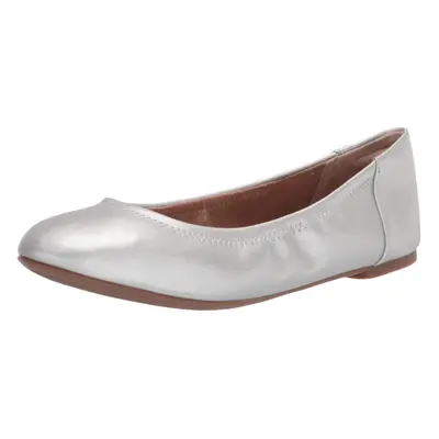 Amazon Essentials Women's Belice Ballet Flat Silver 9.5