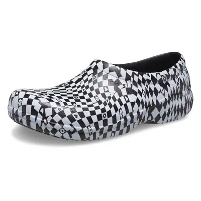 Crocs Unisex On The Clock Clog Slip Resistant Shoes Black/White Num