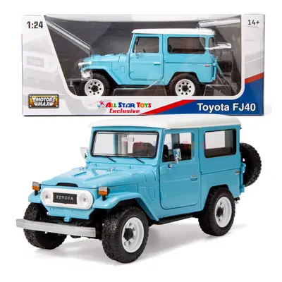 All Star Toys Toyota Land Cruiser FJ40 Sky Blue with Custom Off-Road W