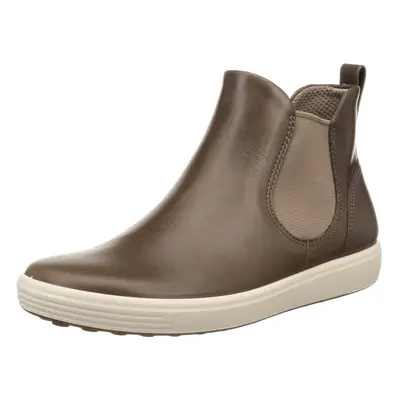 EccO Womens Soft chelsea Ankle Boot Taupe 5