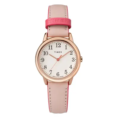 Timex Women's TW2R62800 Easy Reader 30mm Pink/Rose Gold-Tone Leather