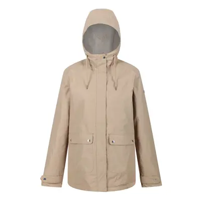 (14 UK, Warm Taupe/Light Vanilla) Regatta Womens/Ladies Broadia Waterproof Jacket