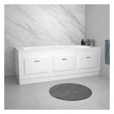 Nes Home White 1700mm Magnetic Door Durable PVC Front Bath Panel