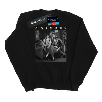 (4XL, Black) Friends Mens Black And White Photo Sweatshirt