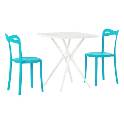 Bistro Set SERSALE/CAMOGLI Turquoise