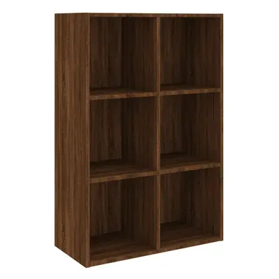 (Brown oak) vidaXL Book Cabinet/TV Cabinet Engineered Wood Highboard Cupboard Bookshelf