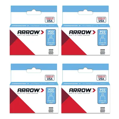 Arrow Fastener Genuine P22 1/4-Inch Staples 050-Pack Pack of