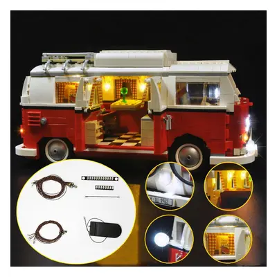 Updated LED Light Lighting Kit For LEGO T1 Campingbus VW CAMPER VAN Bricks