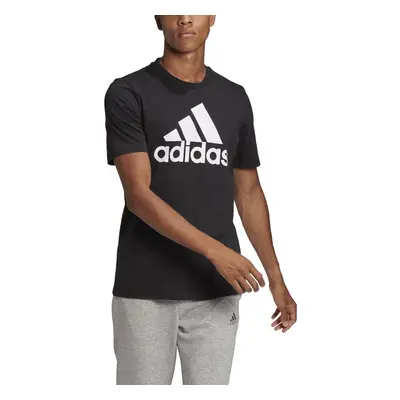 adidas Men's Essentials Big Logo Tee Black/White Large